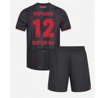 Bayer Leverkusen Edmond Tapsoba #12 Koszulka Podstawowa dzieci 2025-26 Krótki Rękaw (+ krótkie spodenki)